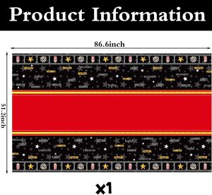 Cubiertas de mesa de noche de <span class=keywords><strong>película</strong></span>, mantel impermeable a prueba de aceite a prueba de derrames, mantel Rectangular con tema de cubierta de Mesa limpia - Product Image 2