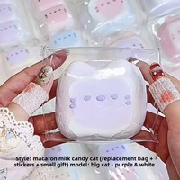 Candy Cat Squeeze Mochi Squishies en forme d'aliments, texture crémeuse et juteuse, effet éclatant, sensation crémeuse faite maison, anti-stress