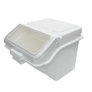 <span class=keywords><strong>Bac</strong></span> de stockage de farine de 47L/12 gallons-PP robuste, couvercle rabattable hermétique et <span class=keywords><strong>bec</strong></span> verseur-Organisateur de sucre/ingrédients en vrac pour boulangeries - Product Image 1
