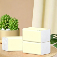 Mouchoirs en papier pour le visage 4 plis en pure pâte vierge, résistants à l'eau, portables et jetables pour usage domestique