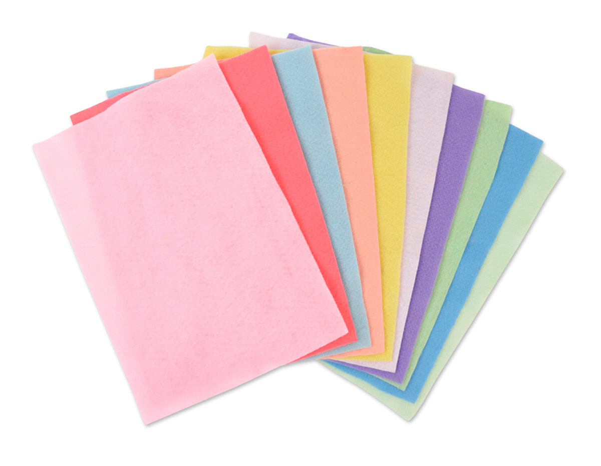 Разноцветные войлок, иглопробивное нетканное полотно толщина ощущается ремесленные листы