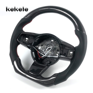 Volant chauffant sport en cuir et fibre de carbone personnalisé pour <span class=keywords><strong>Jaguar</strong></span> F <span class=keywords><strong>Type</strong></span> <span class=keywords><strong>E</strong></span> PACE F PACE XE FJ Haute qualité - Product Image 4