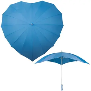 Ombrello antivento LR-8 a forma di cuore, merchandising personalizzato - Product Image 1