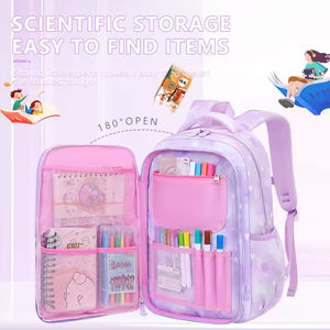 Sac à dos scolaire ergonomique, mignon, tendance, imperméable, pour un usage quotidien, unisexe, avec ouverture à 180° - Product Image 5