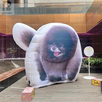 Mascotte de chien gonflable géante personnalisée avec logo, chien réaliste, accessoire pour magasin d'animaux/promotion en centre commercial/événement sur le thème des animaux