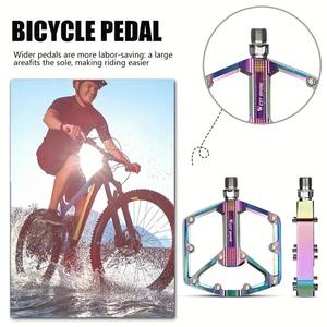 Pedales de Bicicleta Ultraligeros de Aleación de Aluminio con Rodamientos Antideslizantes y Suaves para Bicicletas de Carretera y Montaña en Colores Modernos y Vibrantes - Product Image 6