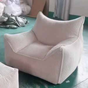 No Filling Corduroy Sofa Beanbags Chair Cover Indoor Living Room Furniture - Product Image 1
