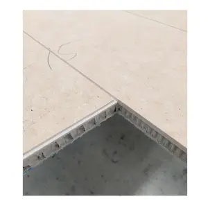 Lightweight Beige Limestone Tile Aluminum Honeycomb Stone Panels for Interior and Exterior Decoration