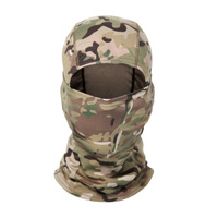 Pasamontañas personalizado para deportes al aire libre sombrero bordado a prueba de viento máscara de esquí camuflaje gorra de montar