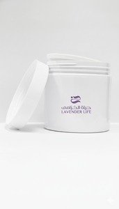 Beurre corporel 350 ml, pot blanc avec opercule en aluminium, bouchon blanc, étiquette personnalisée, emballage boîte et cellophane, marque privée OEM - Product Image 5