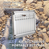KA-601 Aeolus, cage de transport pour animaux de compagnie en aluminium écologique, pliable, avec une conception solide pour les chiens