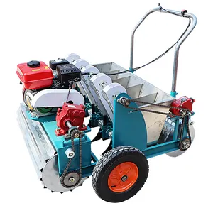 Gasoline Engine Driven Garlic Planting Machine / Farm Farmer Used Garlic Planter Drill Seeder Machinery