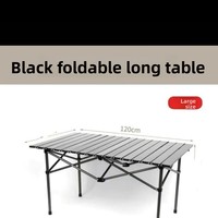 Table compacte pliable en acier au carbone pour l'extérieur, camping, pêche, pique-nique, portable, à monter sur voiture