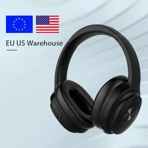 美国欧盟本地仓库混合驱动程序HIFI主动消除噪声耳机和麦克风无线耳机