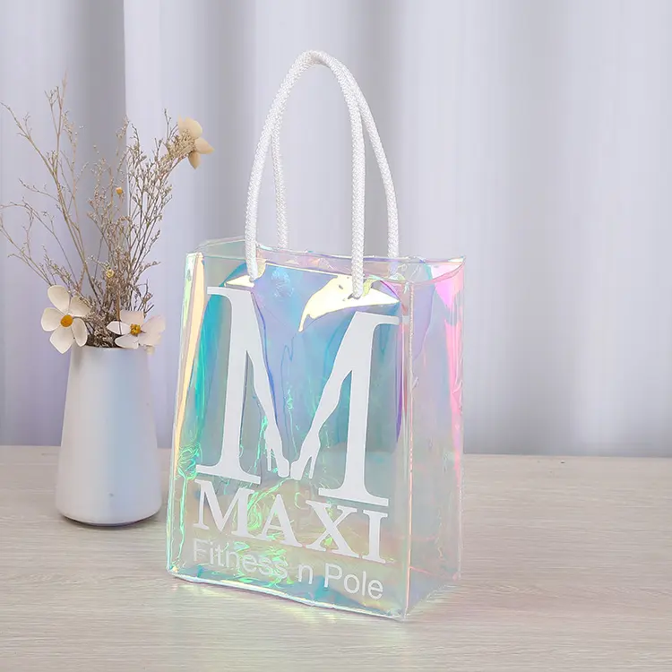 Hologram PVC Tote Handbag Reusable thumbnail 3