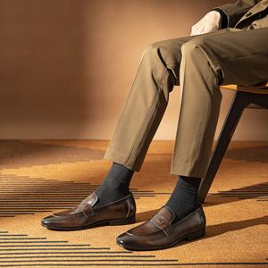 Custom Brand Factory Price <b>Pointed</b> Toe Leather Upper Breathable Anti-Slip Office & Career Footwear Spring Summer Modern Chic - Product Image 2