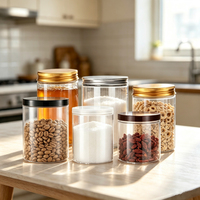 Groothandel Transparante 150ml 200ml 250ml Lege Opslag Pinda Boter Honing Plastic Potten Voedsel Gedroogd Fruit Verpakkingen