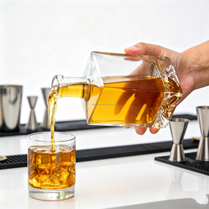 Botellas de Vidrio Cuadradas Cúbicas para Licores como Tequila, Whisky, Ginebra, Vodka, Disponibles en 375ml, 500ml, 700ml, 750ml con Corcho - Product Image 6