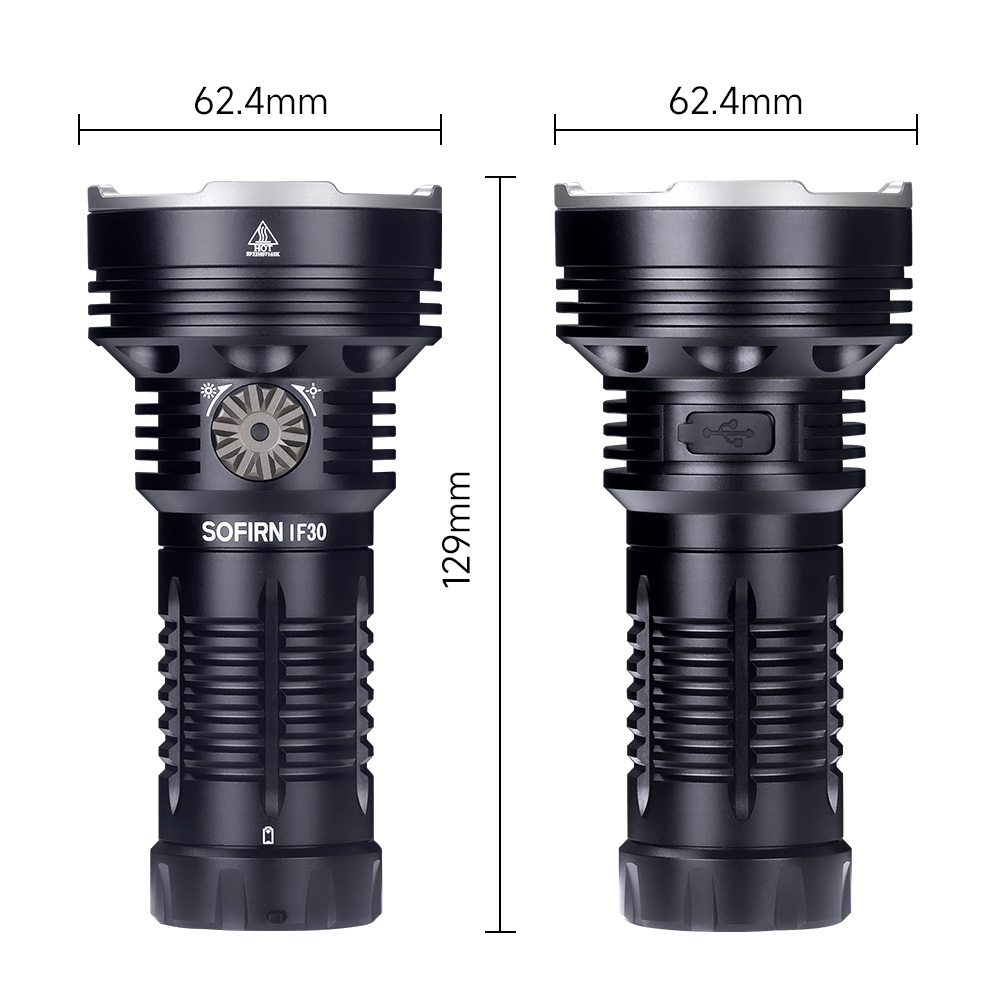 Sofirn IF30 SFT4LED懐中電灯強力な12000lm32650バッテリー