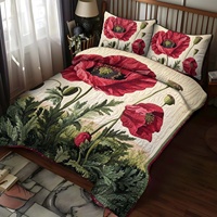 Ensemble de couvre-lit ChamXue, couvre-lit bohème 3 pièces en coton pur, garnissage alternatif au duvet 120 g/m², décoration, 2 taies d'oreiller, chambre à coucher