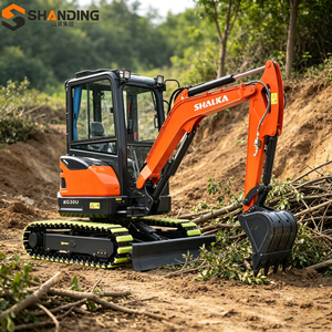 Mini excavadora compacta de 3t de fábrica china, nueva microexcavadora, mini excavadora hidráulica sobre orugas, pequeña excavadora. - Product Image 1