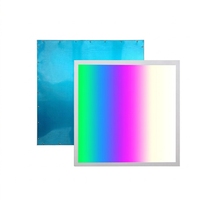 Nouveau panneau lumineux LED RGB+CCT avec contrôle DMX512 / contrôle par application Wifi 2.4G 595x595 295x1195 595x1195mm ETL CE RoHS