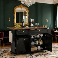 Chariot de rangement de cuisine moderne pour restaurant commercial avec roulettes, design en panneaux de bois, pour usage extérieur et bar à domicile