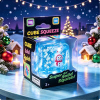 Jouets anti-stress Squishy à remontée lente, série Noël et Halloween, motif Père Noël en maltose, best-seller transfrontalier