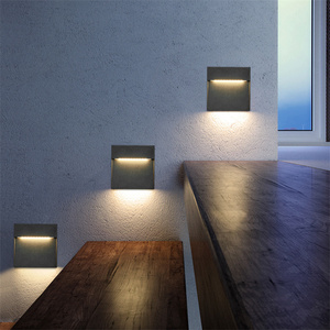 <strong>LED</strong> Round Square Warm Whtie Wall Lamp <strong>Led</strong> Surface Mounted Step Foot Light Outdoor Waterproof Corner Lights Car <strong>Ramp</strong> Aluminum - Product Image 1