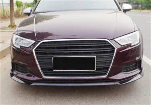 สปอยเลอร์กันชนหน้า StarNav สำหรับ A3 S3 8V ปี 2017 2018 2019 2020 ชุดแต่งกันชนหน้า 3 ชิ้น - Product Image 1