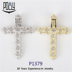 Hip Hop Unisex Tùy Chỉnh 925 Sterling Silver Iced out Moissanite Chữ Thập Vòng Cổ Với Cho Giấy Chứng Nhận 6G Trọng Lượng - Product Image 3