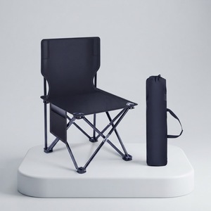 Chaise pliante en métal pour l'extérieur, design carré minimaliste moderne, portable, pour le camping, la pêche, la peinture - Product Image 1
