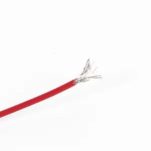 Câble de fil PTFE fluoroplastique haute température, fil de cuivre plaqué argent 20AWG