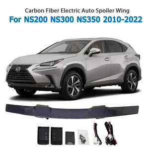 Modifiye yeni elektrikli fren lambası ile karbon Fiber araba arka bagaj kuyruk Boot Spoiler Lexus NS200 NS300 NS350 2010-2022