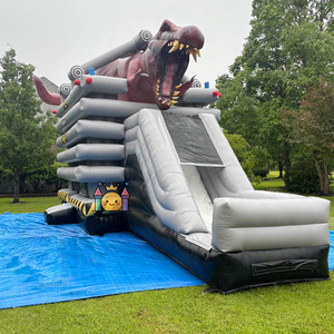 Location de <span class=keywords><strong>garde</strong></span> du <span class=keywords><strong>corps</strong></span> de fête château plein d'entrain gonflable château sautant sur le thème des dinosaures en tissu imperméable PVC personnalisé - Product Image 6