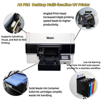 Nueva Impresora UV Plana A3 con Cabezal de Impresión I3200 para Vidrio, Cerámica, Acrílico, PVC, Metal y Cámara de Visión