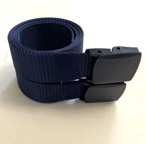 Ceinture en nylon de couleur bleue chinoise de 3.8cm à bas <span class=keywords><strong>prix</strong></span> et en grande quantité avec boucle en plastique bleu - Product Image 2