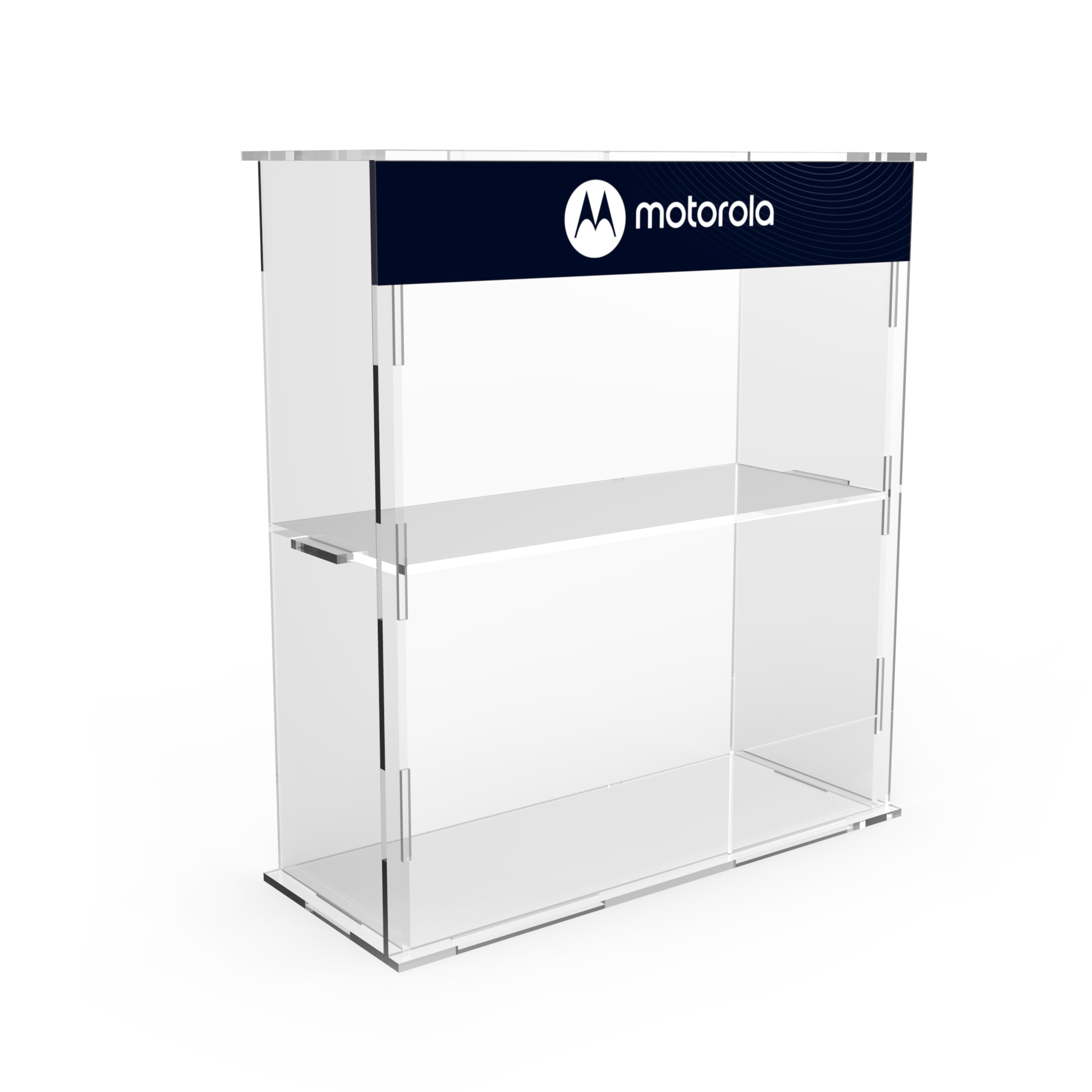 Customized Multi Layer Acrylic Display Rack Counter Top Display Rack Display Cabinet with Locker for Retail Store — view 3