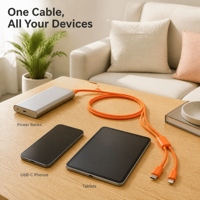 Cable USB C 2 en 1, 60W 27W PD, Carga Rápida, Trenzado de Nailon, Tipo C a Lightning, Cable de Datos Personalizado al por Mayor para iPhone y Android