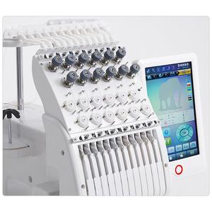 12 jarum terkomputerisasi, mesin bordir Multi bahasa layar sentuh Logo kaus mesin bordir datar - Product Image 4
