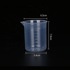 Beconbio Low Form Lightweight Chemical Resistance Heat Tolerant PP <strong>Plastic</strong> <strong>Laboratory</strong> <strong>Beakers</strong> 25ml <strong>250ml</strong> 500ml 1000ml Measuring - Product Image 4