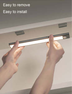 Motion Sensor Under Cabinet <b>Lights</b> 40 LED USB Rechargeable Battery Operated LED Closet <b>Light</b> <b>Wireless</b> Magnetic Dimmable - Product Image 4