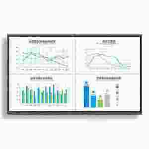 Tableau blanc interactif tactile couleur noir, écran en verre trempé <span class=keywords><strong>4</strong></span>+32, 75 pouces, tableau blanc interactif intelligent - Product Image 2