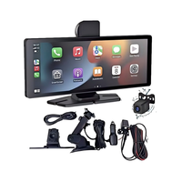 Écran intelligent Carplay & Android Auto pour voiture, enregistrement double 4K, navigation DVR pour lecteur universel