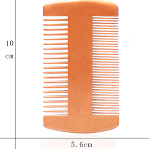 Brosse à cheveux en bois de poirier naturel pour hommes, peigne pour soins de la <span class=keywords><strong>barbe</strong></span>, brosse de coiffure antistatique, peigne de massage doux, nouvelle collection <span class=keywords><strong>2021</strong></span> - Product Image 6