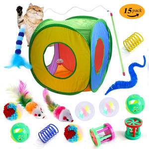 Chat <span class=keywords><strong>chaton</strong></span> drôle jouer Tunnel poisson chat accessoires diverses combinaisons chat jouets jouets pour animaux de compagnie nouveautés Simulation souris boules jouet - Product Image 6