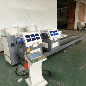 เครื่องตัดอลูมิเนียมโปรไฟล์ CNC แบบสองหัว สำหรับงานตัดกรอบหน้าต่าง 45 องศา 90 องศา - Product Image 6
