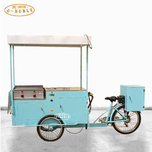 Triciclo de comida con pedal eléctrico para negocios de calle, bicicleta de comida rápida con equipo de comida, número de modelo: 1, 2 - Product Image 1