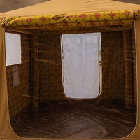 Tente de camping gonflable Brown Desert Air, abri pour 1-2 personnes, tissu Oxford, installation rapide pour les voyages en plein air