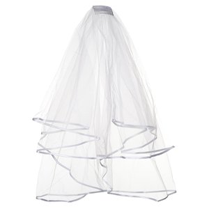 2023 forniture per addio al nubilato donna velo da sposa velo da sposa bianco avorio addio al nubilato con pettine decorazioni per feste di addio al nubilato - Product Image 1